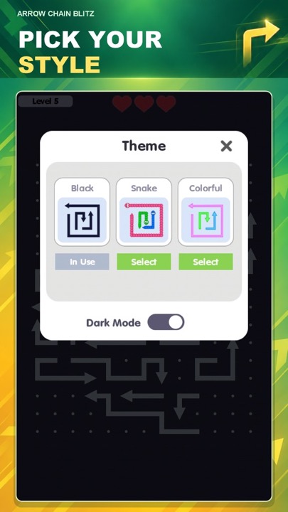 Pick your arrow style theme
